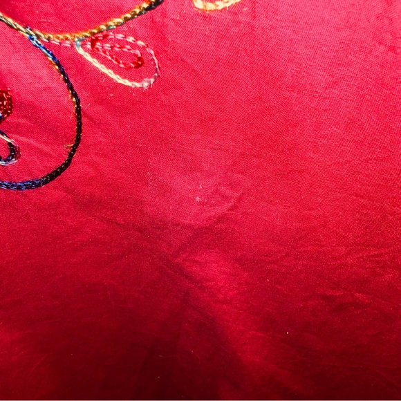 Vintage Cotton Express Embroidered Red Western Shirt Size Large Cowgirlcore NWT - Picture 10 of 13